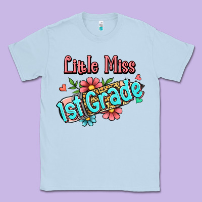 Little Miss First Grade Classic Tee Designed By Ranaportraitstore