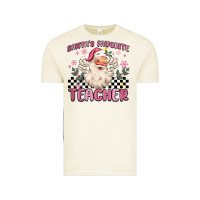 Vintage Arctic santa's favorite teacher Vintage Tee - MaliasSmallBusiness