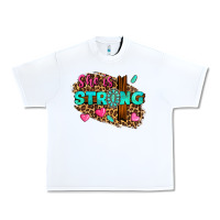 White she is strong Urban Heavy Tee - texasbilliewilder