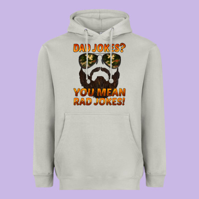 Dad Jokes You Mean Rad Jokes Heavyweight Hoodie Designed By Artiststas