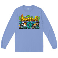 Colony Blue blessed mom Long Sleeve Tee - Zillion Design Studio