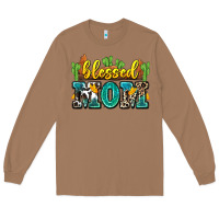 Toasted Coconut blessed mom Long Sleeve Tee - Zillion Design Studio