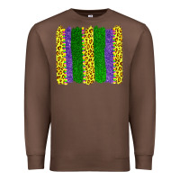 Chestnut mardi gras leopard brushstrokes Premium Sweatshirt - AdoDesignShop