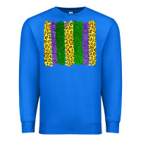True Royal mardi gras leopard brushstrokes Premium Sweatshirt - AdoDesignShop