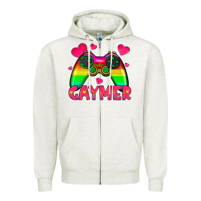 Gaymer Zipper Hoodie by HRA Design Shop | Teevron