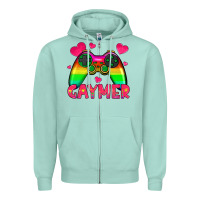 Seafoam gaymer Zipper Hoodie - HRA Design Shop
