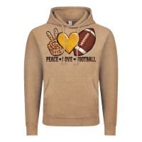 Vintage Coffee peace love football Vintage Hoodie - AdoDesignShop
