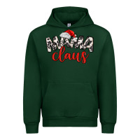 Forest Green Mama Claus Urban Hoodie - MaliasSmallBusiness