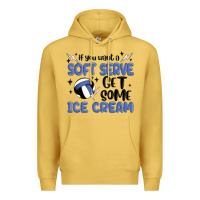 Antique Gold if you want a soft serve get some ice cream Premium Hoodie - MaliasSmallBusiness