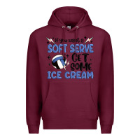 Burgundy if you want a soft serve get some ice cream Premium Hoodie - MaliasSmallBusiness