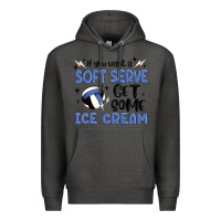 Charcoal Heather if you want a soft serve get some ice cream Premium Hoodie - MaliasSmallBusiness