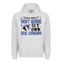 Dove Grey if you want a soft serve get some ice cream Premium Hoodie - MaliasSmallBusiness