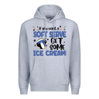 Heather Grey if you want a soft serve get some ice cream Premium Hoodie - MaliasSmallBusiness