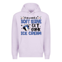Lilac if you want a soft serve get some ice cream Premium Hoodie - MaliasSmallBusiness