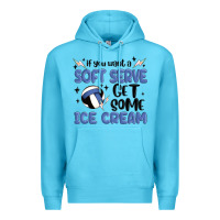 Ocean Blue if you want a soft serve get some ice cream Premium Hoodie - MaliasSmallBusiness