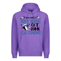 Purple if you want a soft serve get some ice cream Premium Hoodie - MaliasSmallBusiness