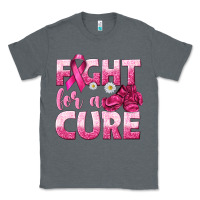 Charcoal Heather Fight For a Cure Classic Tee - texasbilliewilder