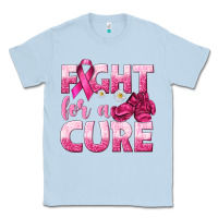 Dusty Blue Fight For a Cure Classic Tee - texasbilliewilder