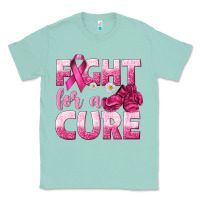 Seafoam Fight For a Cure Classic Tee - texasbilliewilder