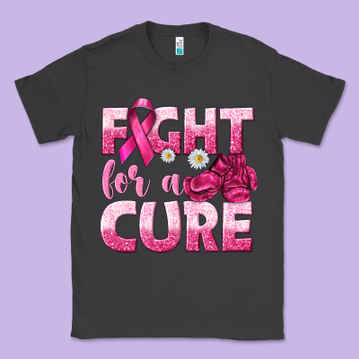 Fight For A Cure Classic Tee Designed By Texasbilliewilder