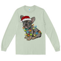 Christmas French Bulldog Long Sleeve Tee | Teevron