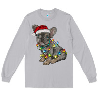 Moon Dust christmas french bulldog Long Sleeve Tee - RanaPortraitStore
