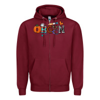 Burgundy obgyn Zipper Hoodie - CowhideDigitalArt