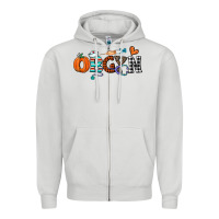 Dove Grey obgyn Zipper Hoodie - CowhideDigitalArt