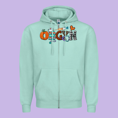 Obgyn Zipper Hoodie Designed By Cowhidedigitalart