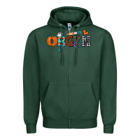 Sports Green obgyn Zipper Hoodie - CowhideDigitalArt