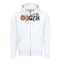 White obgyn Zipper Hoodie - CowhideDigitalArt