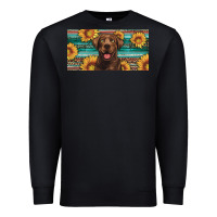 Western Chocolate Labrador License Plate Premium Sweatshirt | Teevron