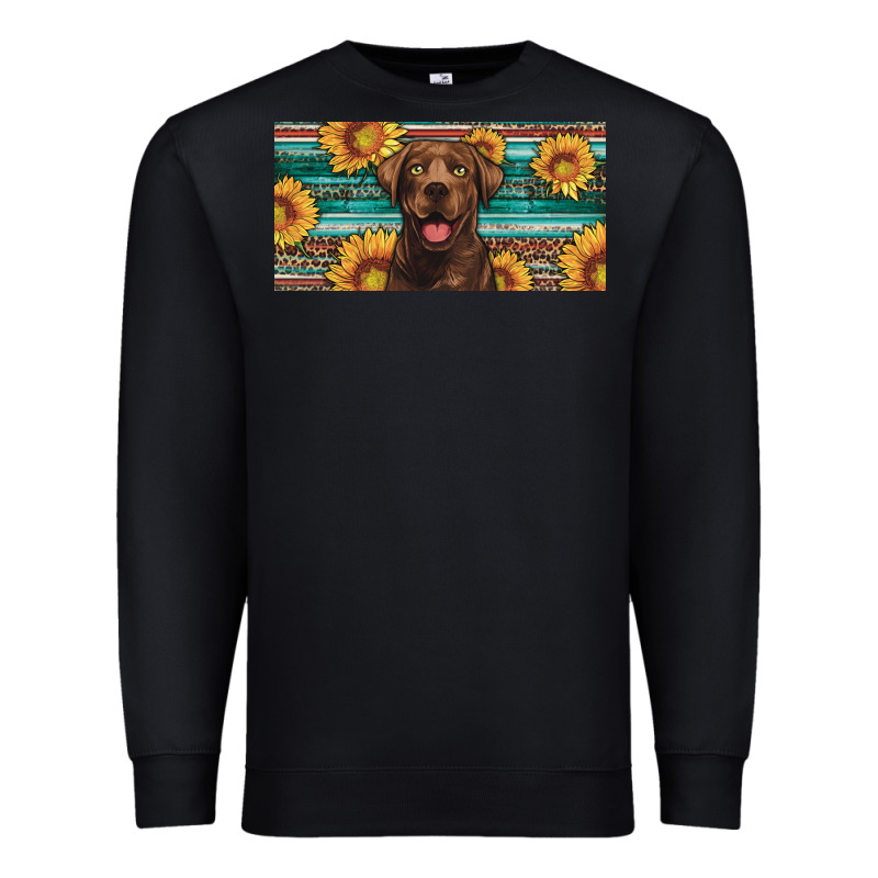 Western Chocolate Labrador License Plate Premium Sweatshirt by Artiststas | Teevron