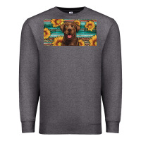 Charcoal Heather western chocolate labrador license plate Premium Sweatshirt - Artiststas