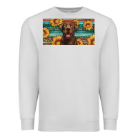 Dove Grey western chocolate labrador license plate Premium Sweatshirt - Artiststas