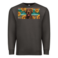 Smoke western chocolate labrador license plate Premium Sweatshirt - Artiststas
