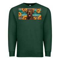 Sports Green western chocolate labrador license plate Premium Sweatshirt - Artiststas