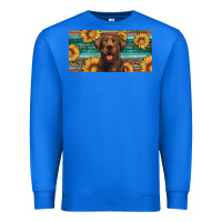 True Royal western chocolate labrador license plate Premium Sweatshirt - Artiststas