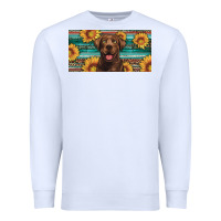 White western chocolate labrador license plate Premium Sweatshirt - Artiststas