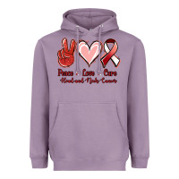 Lavender peace love cure head and neck cancer Heavyweight Hoodie - Jasminsmagicworld
