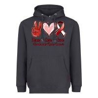 Smoke peace love cure head and neck cancer Heavyweight Hoodie - Jasminsmagicworld