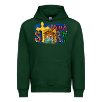 Forest Green True Story Holy Family Urban Hoodie - MaliasSmallBusiness