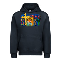 Navy True Story Holy Family Urban Hoodie - MaliasSmallBusiness