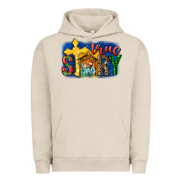 Pigment French Oak True Story Holy Family Urban Hoodie - MaliasSmallBusiness