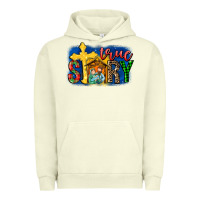 Pigment Pistachio True Story Holy Family Urban Hoodie - MaliasSmallBusiness