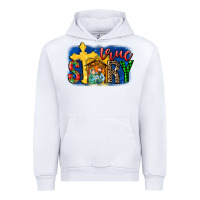 White True Story Holy Family Urban Hoodie - MaliasSmallBusiness