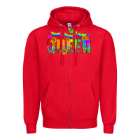 Red queer Zipper Hoodie - HRA Design Shop