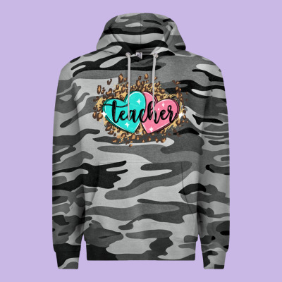 Heart Teacher Premium Hoodie Designed By Maliassmallbusiness