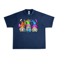Navy nail tech gnomes Urban Heavy Tee - Zillion Design Studio