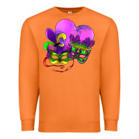 Carrot mardi gras heart and mask Premium Sweatshirt - AdoDesignShop